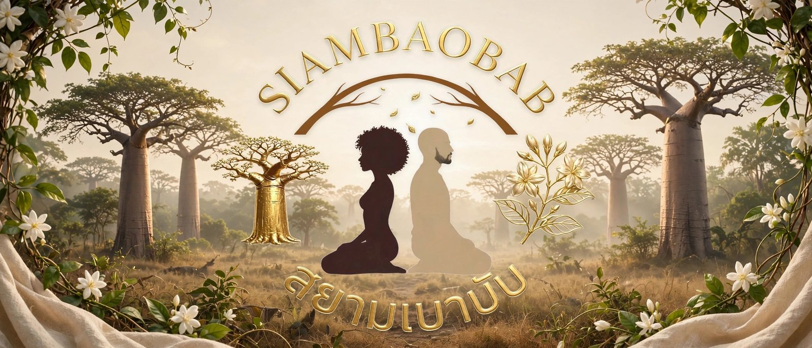 Siambaobab - forêt de baobabs, rituel afro-thaï